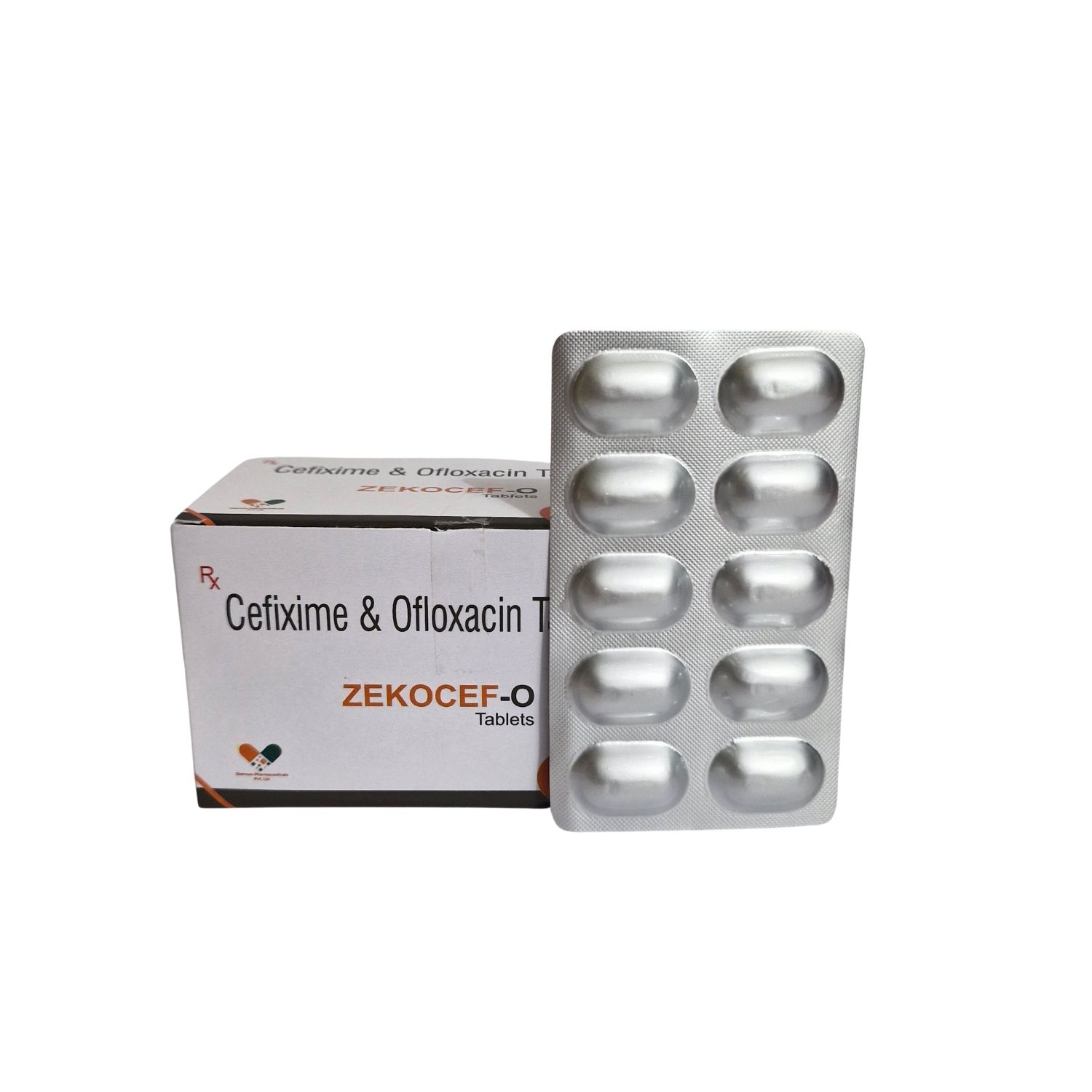 12-5 ZEKOCEF-O Cefixime & Ofloxacin 10x10 Tablets - Image 1